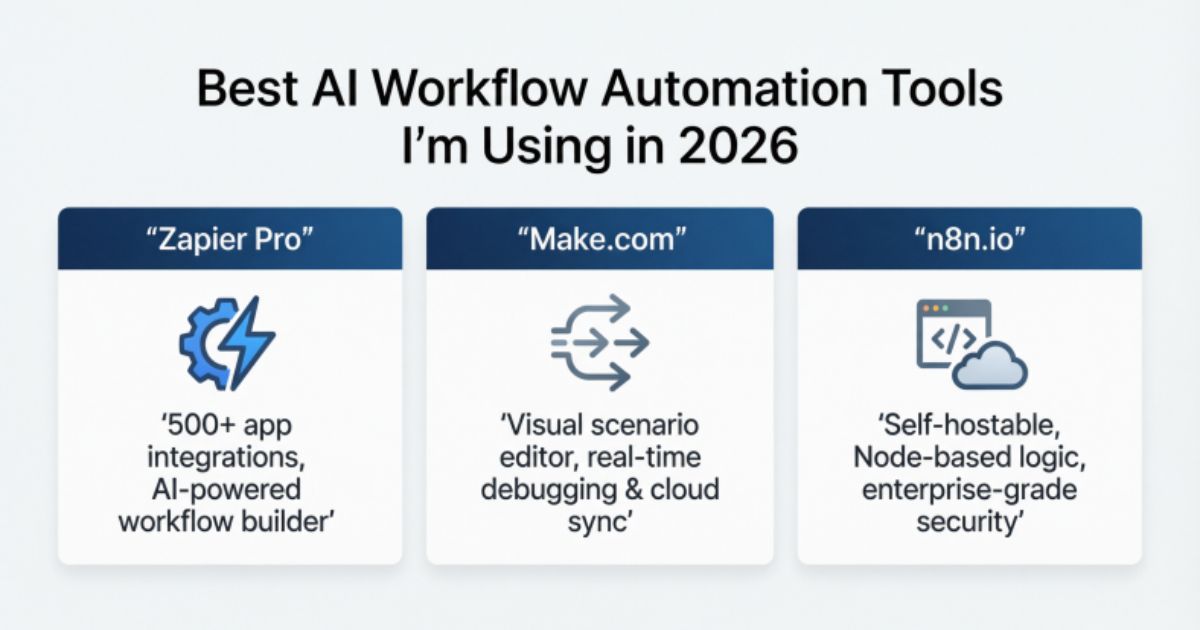10 Best AI Workflow Automation Tools I'm Using in 2026